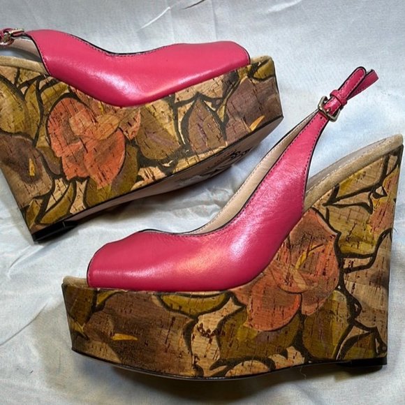 JEAN-MICHEL CAZABAT Women's • Tiki •. Wedge Platform Sandal - Picture 1 of 6